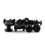 INCH Measurement System Steel Fittings Leather Sling Studs Black Chicago Screws