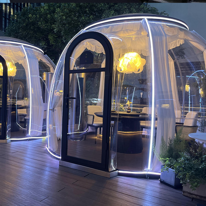 Transparent Homestay Outdoor Panoramic Tent Wild Camping Landscape PC Starry Bubble Room for Hotel