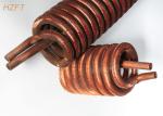 Domestic Water Boilers Roll forming Finned Tube Coil With Tin plating