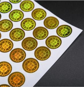 Wholesale Holographic Film Self Adhesive Shipping Labels , Waterproof Roll Label Stickers from china suppliers