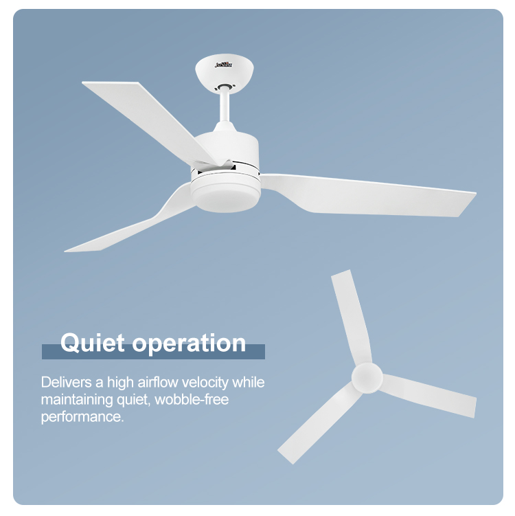 52 inch Modern Design 1stshine LED Ceiling Fan with Dimmable Light and Remote Control