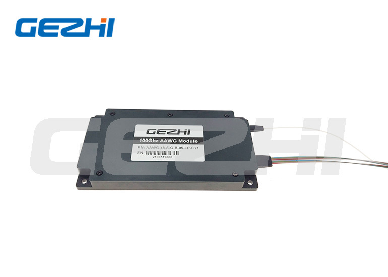 Long Haul DWDM Networks High Stability 1x48 Channel 100GHz Athermal AWG DWDM Mux Demux Module Flat-Top or Gaussian Type