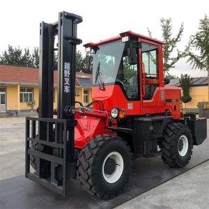 China Diesel Industrial Forklift Truck Suppliers 2T 3T With Seat Belt / Emergency Stop Button on sale