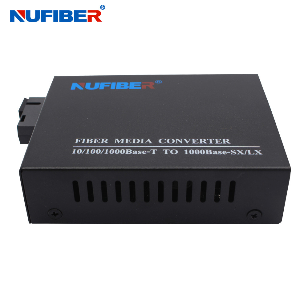 1000Base Fiber Optic Media Converter Gigabit WDM 1490nm 1550nm 20km For CCTV