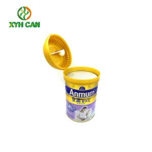 Wholesale Safety Large Empty Cookie Tins Packaging / Food Grade Round Biscuit Tin from china suppliers