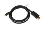 PVC Thunderbolt 3 30AWG Usb C To Displayport 4k 60hz