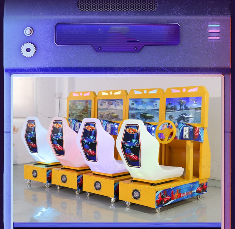 Mini Outrun Arcade Racing Game Machine for Young Children 50KG Metal Acrylic Plastic