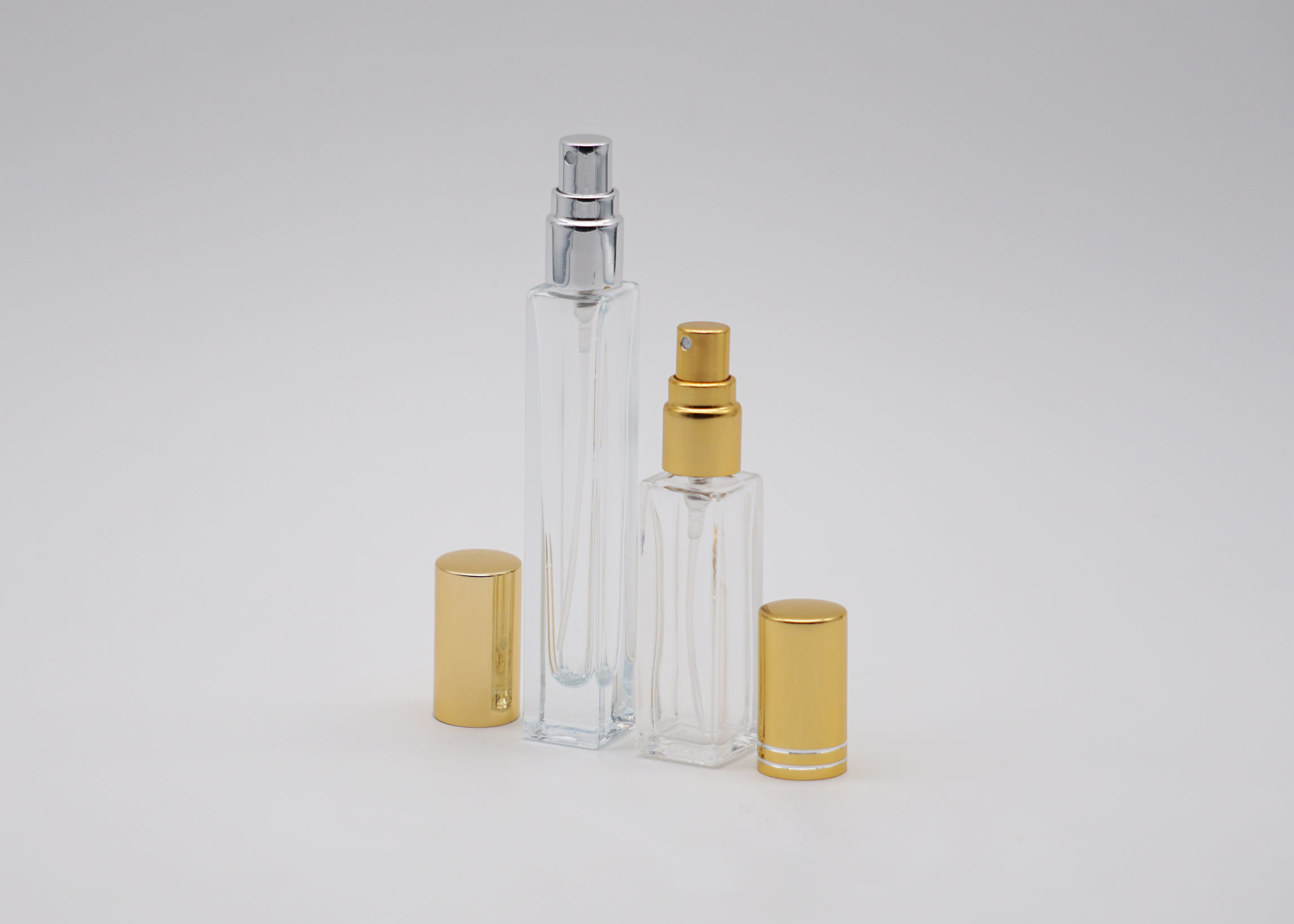 Square 10ml Glass Perfume Atomizer Bottle Portable Mist Spray