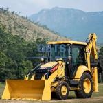 Hydraulic 4 Wheel Backhoe Loader Bucket Capacity 4.5m Construction Engineering
