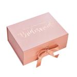 Small Luxury Rigid Cardboard Clothing Packaging Magnetic Folding For Wedding