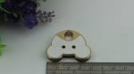 Hot production zinc alloy drip glue craft cute black & white bear decorative