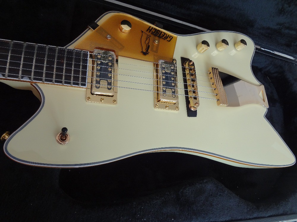 Grets custom guitar Cream color Golden hardwares Gretsch Billy bo signature 6 string electric guitar with Grover tuner