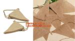 3M Vintage wedding birthday party decoration Chic burlap linen lace jute garland