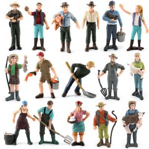Wholesale 16 PCS People at Work Model Toy Pretend Professionals Figurines Career Figures Individually Hand-Painted People Toys from china suppliers