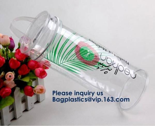 Vinyl Zipper Tube, Makeup Tube Bag, Cosmetic Tube Transparent Plastic Cosmetic
