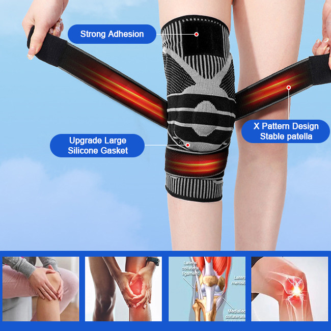 Sports Compression Elastic Knee Support Protective Gear Fitness Elbow Knee Pads