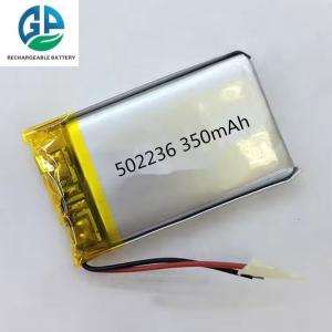 Wholesale KC CE Approved 3.7V Li Poly Rechargeable Battery 502236 3.7V 350mah 1.295wh Battery OEM Lithium Ion Battery from china suppliers