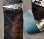 30um Aluminum Foil Adhesive Tape With Blue PE Liner HVAC Joining And Sealing