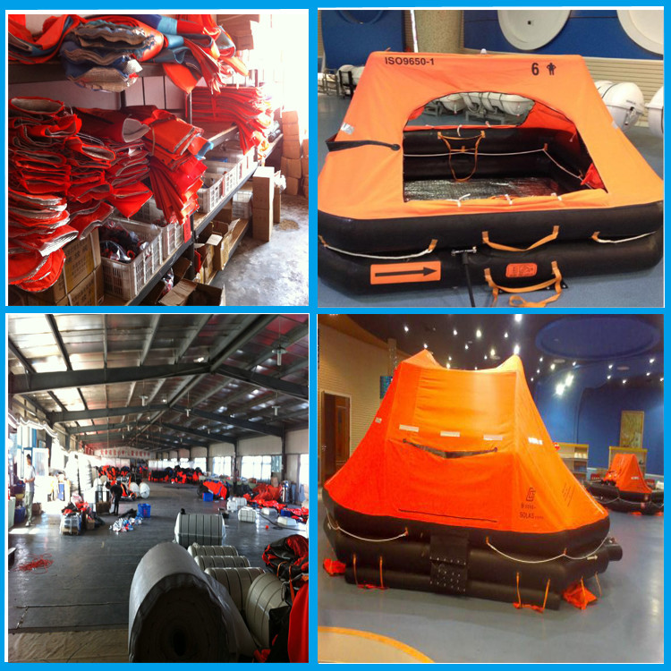 Emergency Self Inflating Raft Safe Fast Boarding 6-37 Person Customized Service