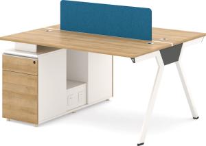 Wholesale Melamine Board Partition Table Office Kadeem Wood With Metal Legs from china suppliers
