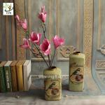 UVG FMA58 Wedding reception ideas real touch PU magnolia flower pink fake