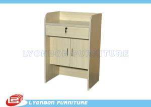Wholesale Customize Wood Reception Desk ODM For Customer Service / 1000mm * 500mm * 1100mm from china suppliers