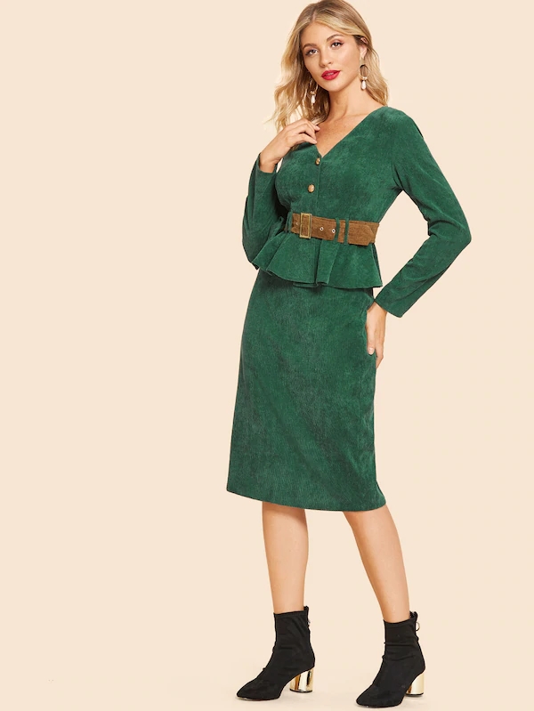 Dresses Women lady Elegant Two Piece Set women Clothing
