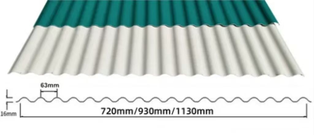 Made in China UPVC Corrugated Roofing Sheets in Various Colors