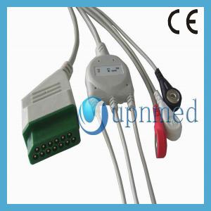 Wholesale Nihon Kohden one piece 3 lead ECG Cable with leadwires from china suppliers