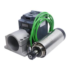 Wholesale 24000RPM 2.2KW 220V ER20 80mm GDZ-80F-2.2B Round Air Cooled Spindle Kit for Woodworking from china suppliers