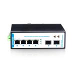 4 Ports Managed Network Switch Industrial Ethernet Switch 2 Gigabit SFP Ports
