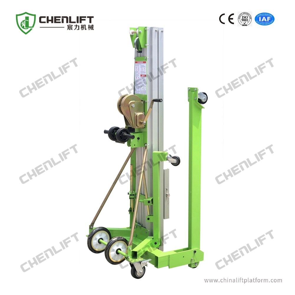 Portable Manual Material Lift 5 Meters Load Platform With 200Kg Rated Load