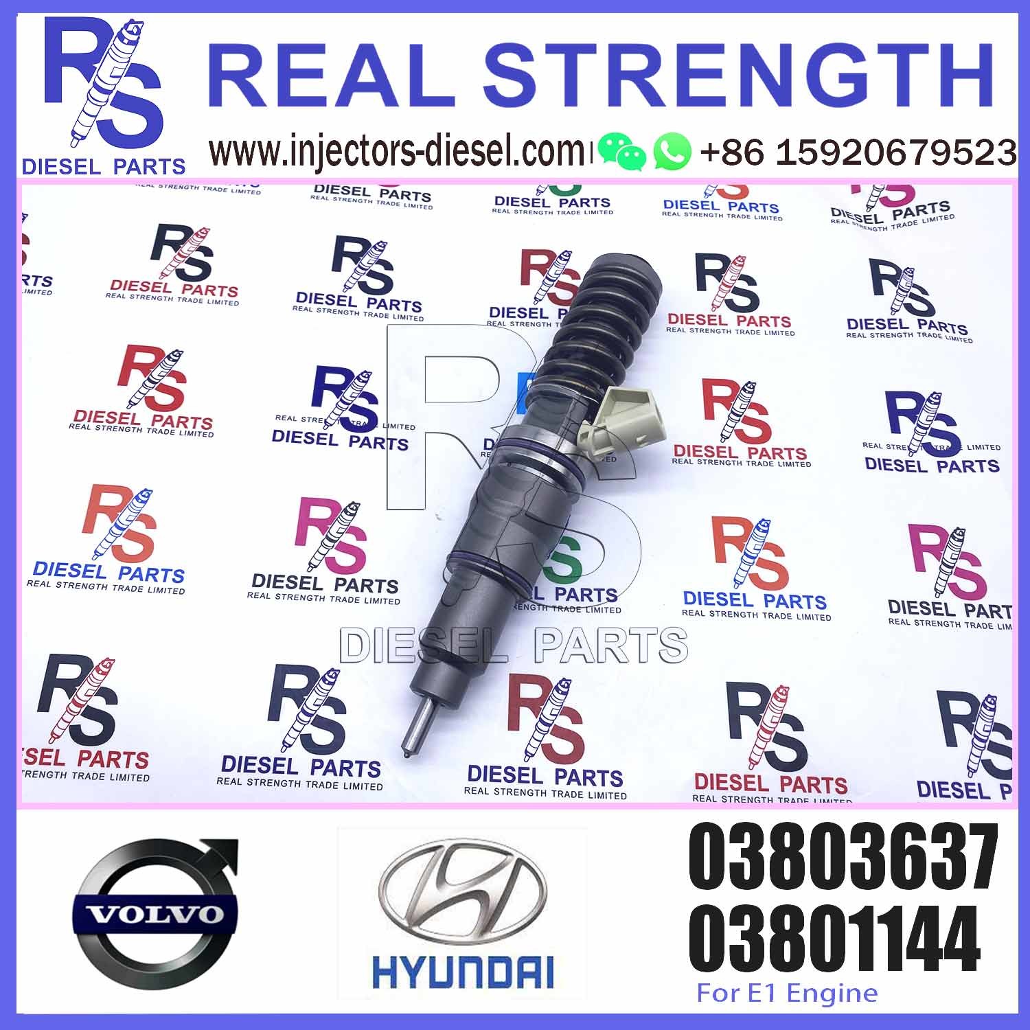 20544186 High quality fuel common rail injector E3 03803637 03801144