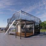 BOX SPACE Tiny Homes Ready To Ship 3 Bedroom Prefabricated House Luxury Villas