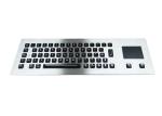Water Resist Illuminated Metal Keyboard Front Mounting EMC Emission