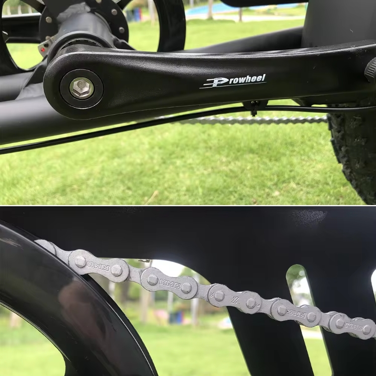 Fat Tire 73 Electric City Bike Front Suspension 48V 500W 750W Electric Bicycle 20"*4.0 Electric Fat Bike