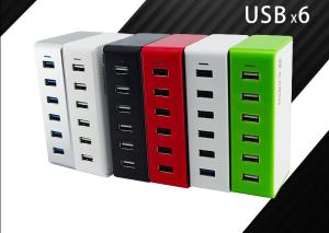 Wholesale 6 Port Multi USB Travel Charger 10 A Phone Charging Station For IPad / Tablet from china suppliers
