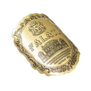 Wholesale Waterproof Eco-friendly 3D Metal Relief Luxury Metal Wine Label Manufactured by Full-automatic Production Line from china suppliers