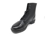 Pointed Toe Burnished Leather Boots , Womens Steel Toe Work Boots Size