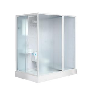Wholesale Shower Cabins White Acrylic ABS Tray1900*1200*2150mm white aluminium side open from china suppliers