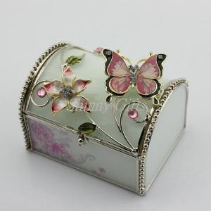 Wholesale Shinny Gifts High Quality New Arrival Hexagon Elegant Glass Jewelry Box from china suppliers