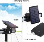 Solar Lights with Dual Head Waterproof Outdoor Landscape Lighting Garden Light