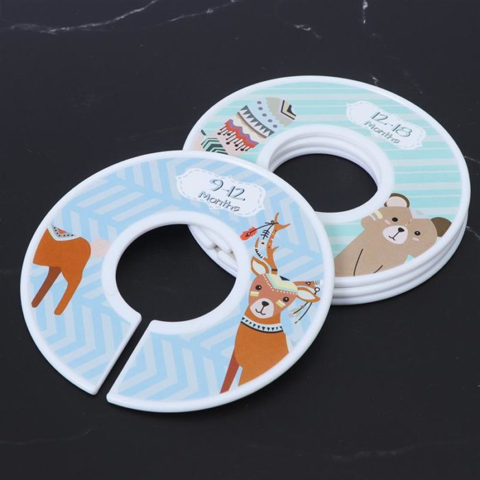 Custom Baby Closet Dividers- Wood Toddler Nursery Closet Dividers , Clothes Organizers for Newborn Gift