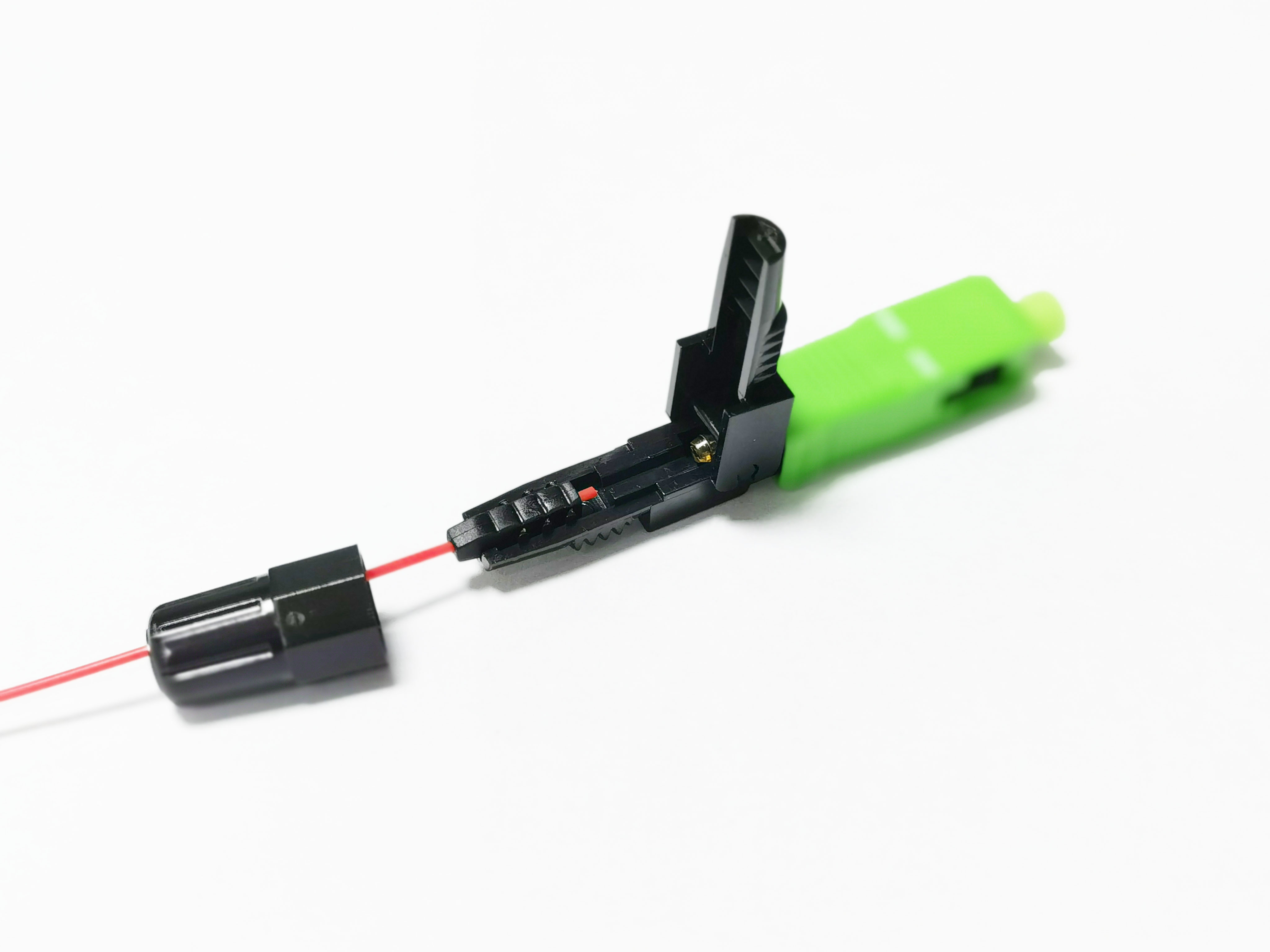 SC APC fast connector for 0.9mm round cable