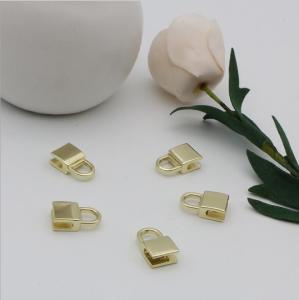 Wholesale OEM design bag making accessories fashion light gold decorative metal lock parts from china suppliers
