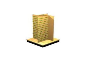 Wholesale Wooden High Grade Slatwall Display Stand Floor Standing Customized For Supermaket from china suppliers