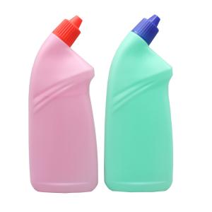 Wholesale HDPE 500ml Flat Screw Cap Toilet Cleaner Bottle from china suppliers