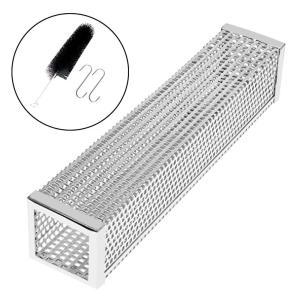 Wholesale Square 185g Net BBQ Smoke Generator 304ss Bbq Pellet Smoke Tube Brush Hook from china suppliers