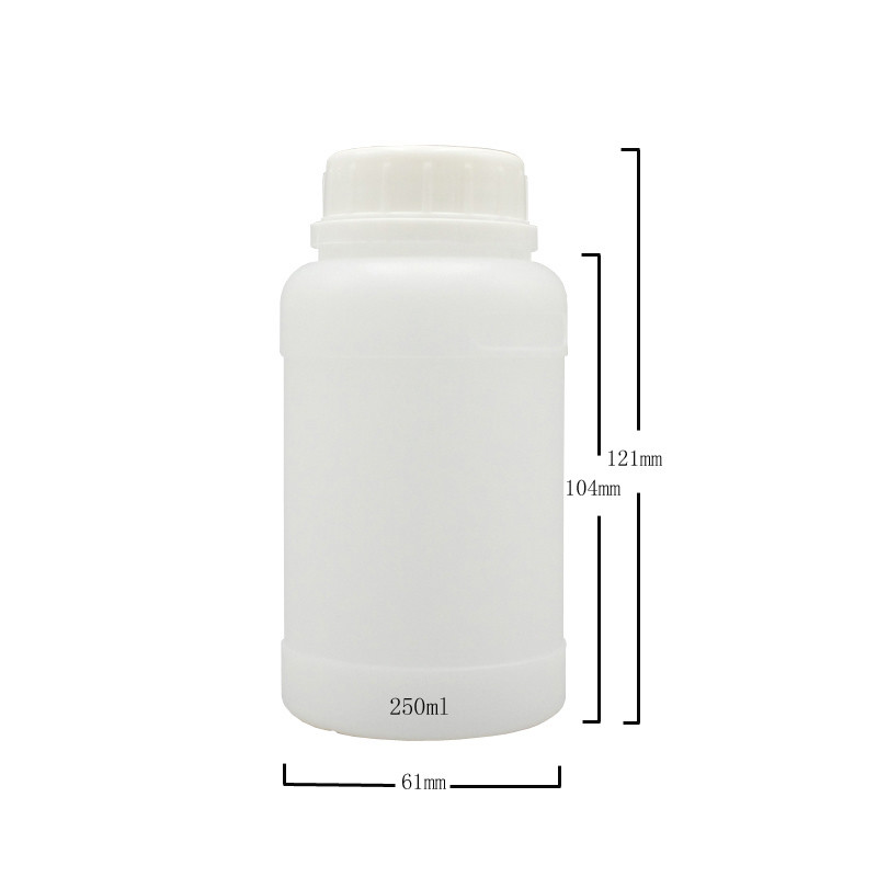 250ml HDPE Screw Cap Bottle for Capsule Medicine Packaging