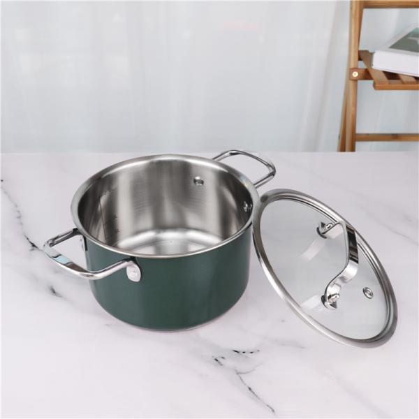 Home Kitchen Stainless Steel Cookware Set 3pcs With Lid